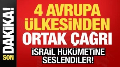 4 Avrupa &uuml;lkesinden Batı Şeria i&ccedil;in ortak a&ccedil;ıklama