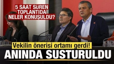 5 saat s&uuml;ren CHP PM&rsquo;de neler konuşuldu? Vekilin &ouml;nerisi ortamı gerdi! Anında susturuldu