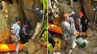 Altın ararken sele kapıldılar! Define avcıları mağarada mahsur kaldı
