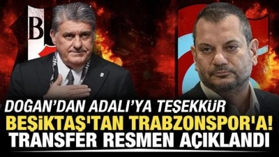 Beşiktaş'tan Trabzonspor'a! Transfer resmen a&ccedil;ıklandı