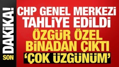 CHP'de tahliye krizi: Onlarca polis genel merkeze girdi, arbede &ccedil;ıktı! İşte yaşananlar...