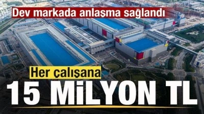 Dev markada anlaşma sağlandı! Rekor ikramiye! 80 bin &ccedil;alışana 400 bin dolar &ouml;denecek
