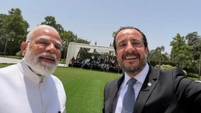 Hristodulidis ve Modi imzaları attı! "G&uuml;ney Kıbrıs Hindistan i&ccedil;in bir &uuml;s olacak"
