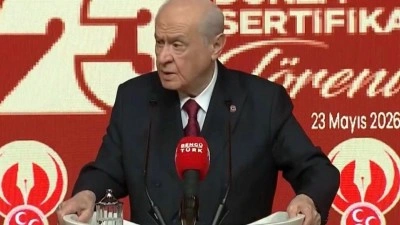 MHP lideri Bah&ccedil;eli'den, S&uuml;per Lig'e &ccedil;ıkan &Ccedil;orum FK'ya tebrik