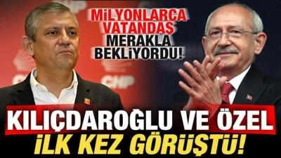 Milyonlarca vatandaş merakla bekliyordu! &Ouml;zg&uuml;r &Ouml;zel ve Kılı&ccedil;daroğlu'dan ilk g&ouml;r&uuml;şme