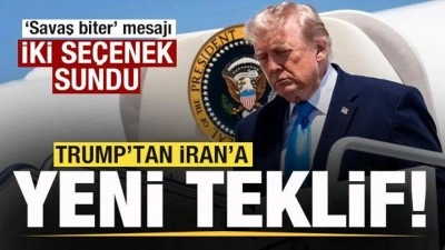 Son dakika: Trump'tan İran'a yeni teklif! 2 se&ccedil;enek sundu!