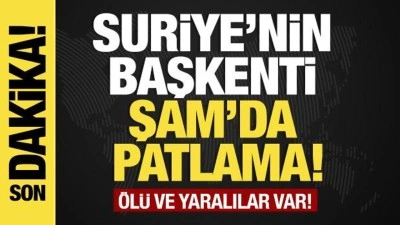 Son dakika...Suriye'nin başkenti Şam'da patlama: &Ouml;l&uuml; ve yaralılar var!
