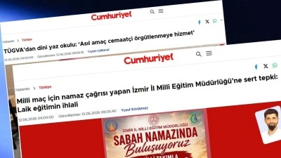 T&Uuml;GVA'nın "Yaz Okulu" ve MEB'in 'Milli ma&ccedil; duası' Cumhuriyet gazetesin